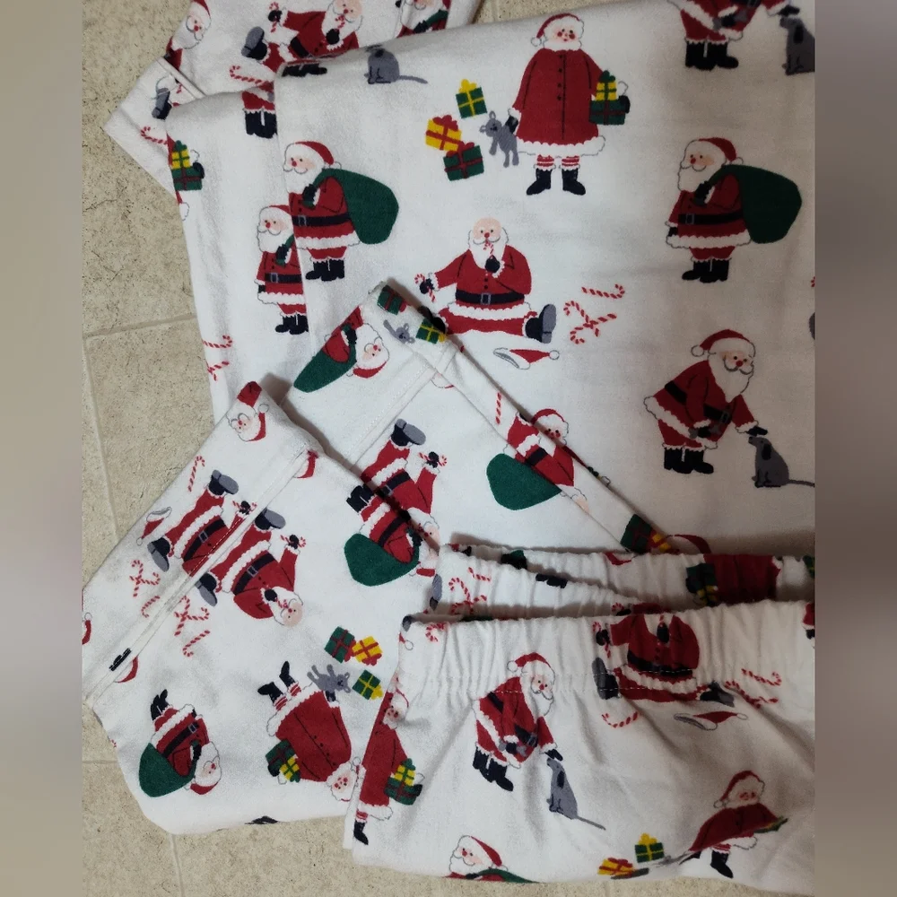 The Company Store Pajamas Merry Christmas Sz 14/16 Kids  Small Adult NWOT Unisex
